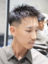 メッツ 原宿(METS) MEN'S/黒髪アップバングショート×フェード/短髪