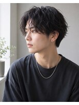 ウィールール 札幌店(WE RULE)&nbsp;20代30代 メンズシャドウパーマ×センターパート