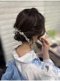 ボブの綺麗めアップスタイル