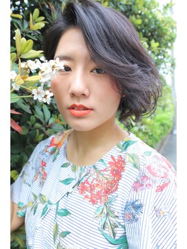 カシータヘアリゾート 熱田千年店(Casita Hair Resort) きれいなシルエットバングで色気のあるボブに