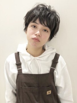 コクーン(Cocoon) 【ACO】#フェザーマッシュショート#黒髪ボブ#ハンサムショート