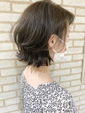 アンド ストーリーズ(&STORIES) ショートボブ/デザインカラー/ローライト/外ハネボブ