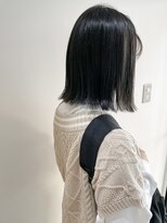 ネイヴィル(navile)&nbsp;ぱつっとボブ×ダークグレージュ