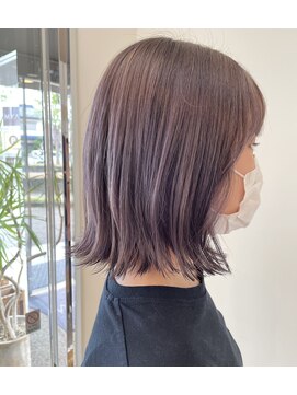 マヤ 小瀬店(MYA) 外ハネボブ　ラベンダーカラー
