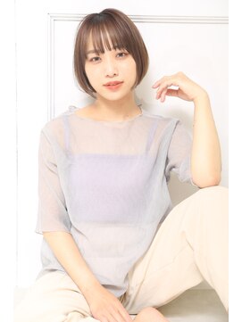 クラッチムク 博多口(CLUTCH muk.) ナチュラル艶髪ストレートボブa16