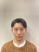 銀座マツナガ 神田店 爽やか美シルエットアップバング七三ツーブロ