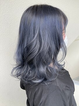 ネウィ 八王子(newi) 大人かわいいくびれミディラベンダーインナーカラー/ラフ