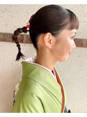 タイトヘアアレンジ　袴ヘアアレンジ