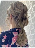 シングルテール×浴衣風