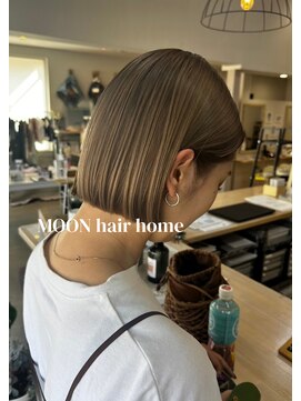 ムーンヘアホーム(MOON hair home) ハイトーンミニボブ
