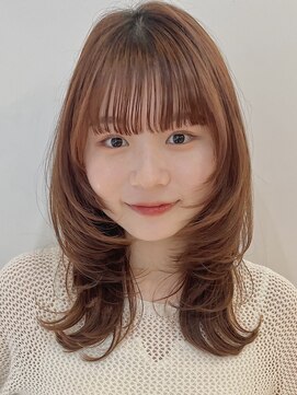 ガーデン 銀座(GARDEN) レイヤー/顔まわりカット/イメチェン/暖色カラー/こなれミディ