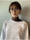 【 マッシュショート × ブラウンベージュ 】浅野美紀