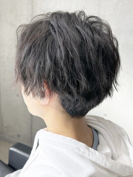 フイ 新宿3丁目(Hui) ハイトーンカラー/マッシュパーマ/アースカラー/men's/