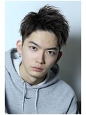 ソフトツイストツーブロックアップバングショート