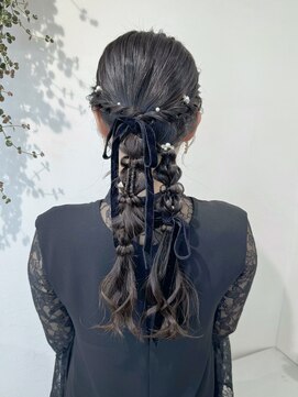 ゼスト 中野店(ZEST) 【ZEST中野/KOTOMI】ツイン編み下ろし/お呼ばれヘア