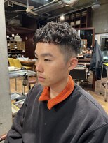 メロン 恵比寿(MERON)&nbsp;ショート×パーマ×カーリーヘア［パーマ/メンズ］