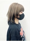 くびレイヤーボブルフネビージュ小顔ワンレンこなれミディ