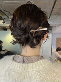 【あきら】ヘアセットリボンアレンジカチモリ卒業式ヘア結婚式