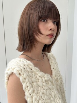 ロンド ボーイ 表参道(Lond BOY) イメチェン外ハネボブ美髪ワイドバング顔周りレイヤーボブ
