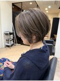 白髪ぼかし脱白髪染め似合わせショート40代50代60代♪