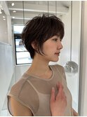 ミニウルフレイヤーカット顔周りカット前髪カットショート/大宮
