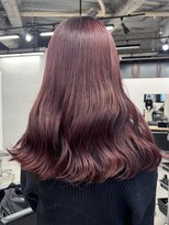 キラ 原宿(KILLA)&nbsp;ブリーチありダブルカラー/チェリーレッド/ローレイヤー/原宿