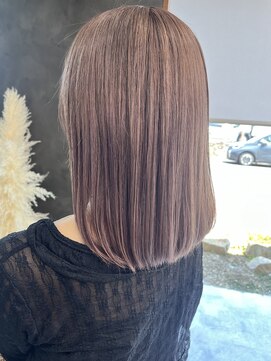 ガルボヘアー 桟橋店(garbo hair) ミルクティーグレージュ　トリートメント　ケアブリーチ