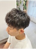 ツイストパーマ/メンズショート/ツーブロック
