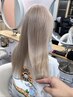 【学割】カット+ケアブリーチ2回+ケアカラー+3stepトリートメント￥29800