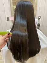 シェル 津山の手店(shel)&nbsp;韓国風◎顔周りカット×オリーブグレージュレイヤーロング20代