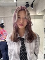 ハイプ(HYPE) ブリーチ&ダブルカラー/レイヤーカット/ルーツカラー/ラベンダー