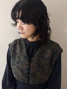 クーナバイトマト 横浜(Cuna by TOMTO) 【MISATO】ウルフパーマ_ダークラベンダー