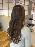 ハイライトミックスロング【イルミナカラー/縮毛矯正/髪質改善】