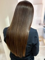 ソンノ(sonno)&nbsp;オリーブグレージュカラー 透明感カラー 髪質改善 縮毛矯正 20代