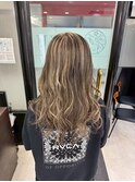 白髪ぼかし　ミルクティーベージュ