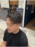 波巻きパーマ