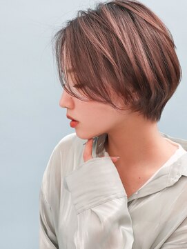 ユージュアル(THE USUAL) デジタルパーマミルクティーブロンドワンホンレイヤー夏　9