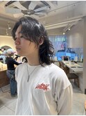 横浜★メンズロングウルフメンズパーマ