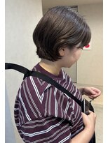アマトラスパ(AMATORA SPA) こっくりベージュ くせを活かしたショートボブ