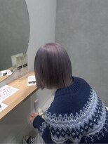 ヘアリゾートレガロ 瓢箪山店(Hair Resort regalo)&nbsp;ブリーチなしカラーショートカットタッセルボブハンサムショート