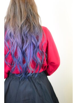 ル ジャルダン ヘアー プロデュース(Le.jardin hair produce) violet×blue