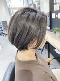 giinii渋谷_白髪ぼかしハイライト_グレージュ