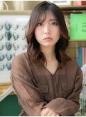 センターパート大人ハイライトアンニュヘアa浦和20代30代40代
