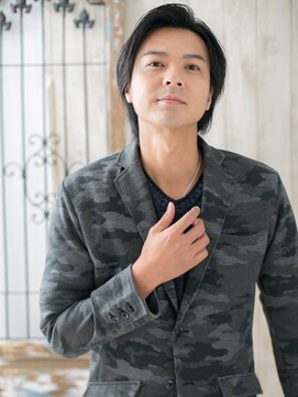 モッズヘア メン 南越谷南口店(mod's hair men) ダークアッシュの爽やかワンレンセミウエットL