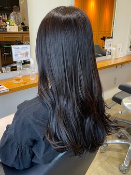 グリーン 渋谷(green) 【MIO】ブルーブラック×ロングヘア×韓国風