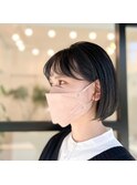 透け感グレーアッシュツヤボブ【スタイリスト白子】