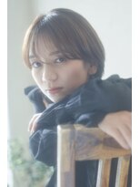 ナルム(naluM)&nbsp;前髪長めの丸みショートボブ
