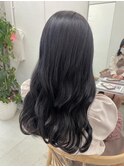 《花屋併設》シアーグレー/波巻き/寒色系カラー@20代30代40代