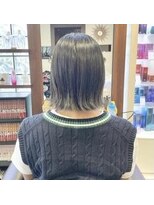 アルバ ヘアリゾート(ALBA)&nbsp;【ALBAさわ】ブルーアッシュ外ハネボブ　☆★