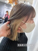 スイート ヘアデザイン(Suite HAIR DESIGN)&nbsp;イヤリングカラー ミルキーベージュ